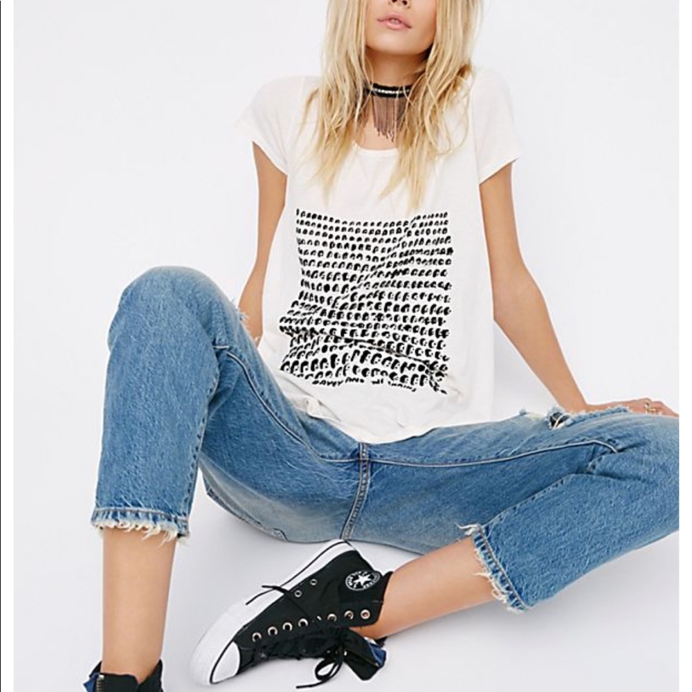 NWOT Free People Davey Tee Davey and the Chains